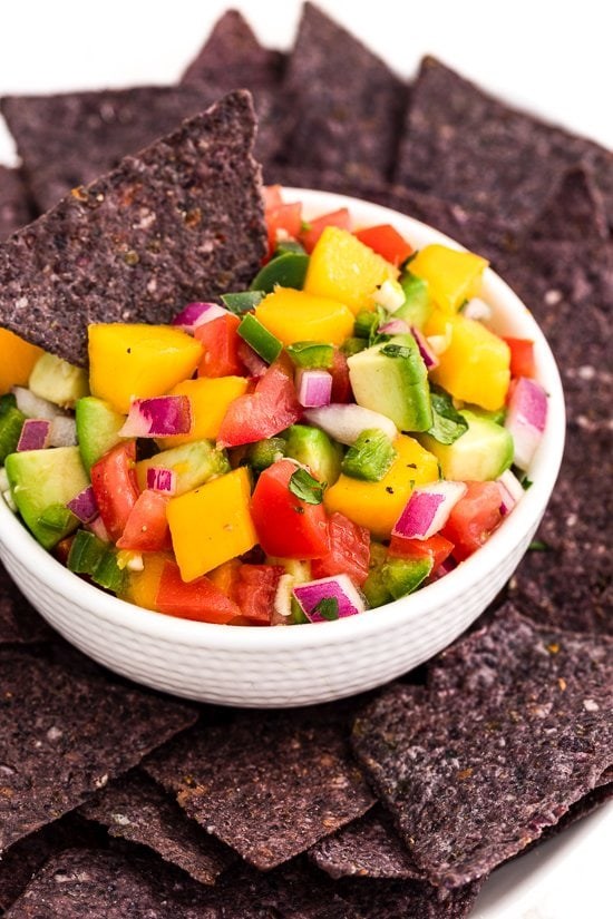 Avocado mango salsa