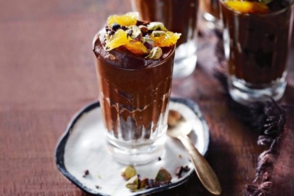 Avocado mousse with spiced orange