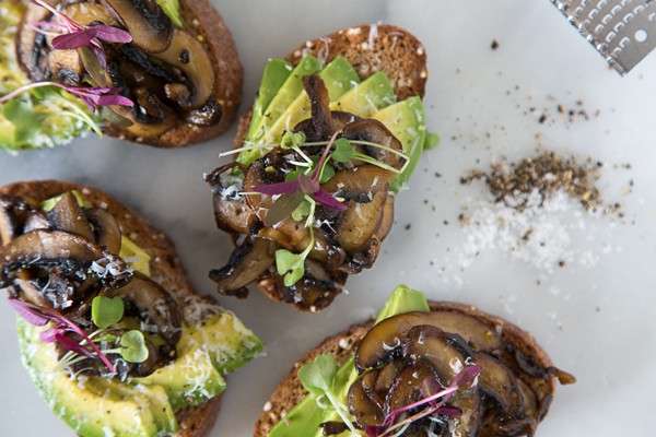 Avocado mushroom toast