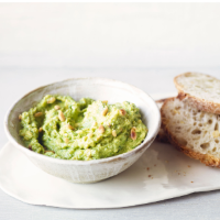 Avocado, pine nut and basil pesto
