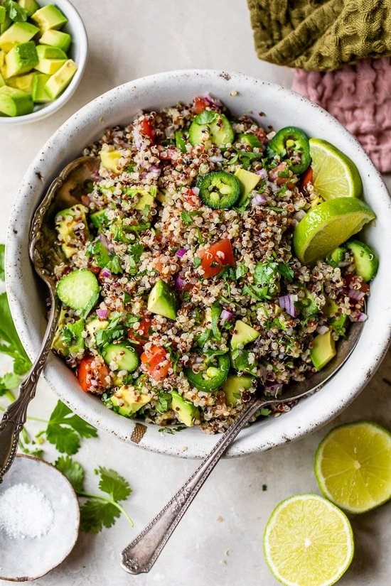 Avocado quinoa salad
