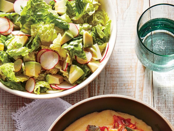 Avocado salad with honey-lime vinaigrette