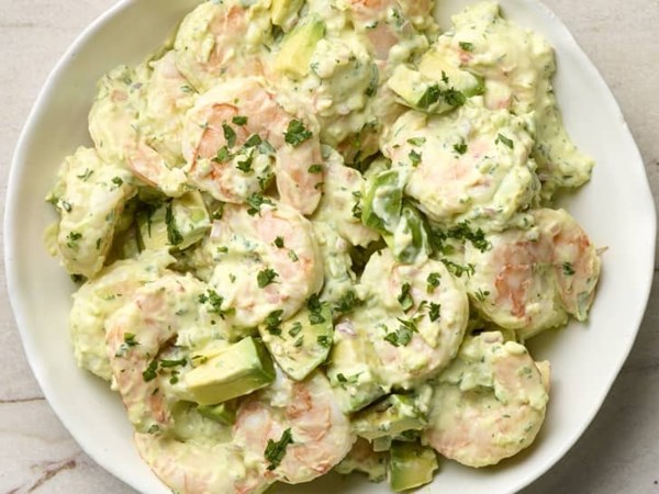 Avocado shrimp salad