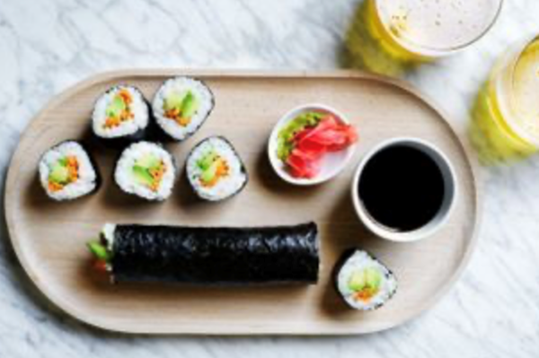 Avocado sushi rolls