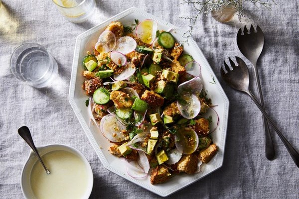 Avocado toast salad
