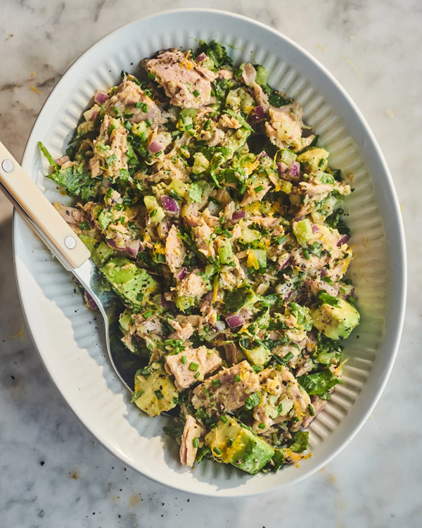 Avocado tuna salad