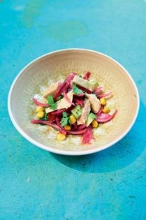 Avocado tuna salad