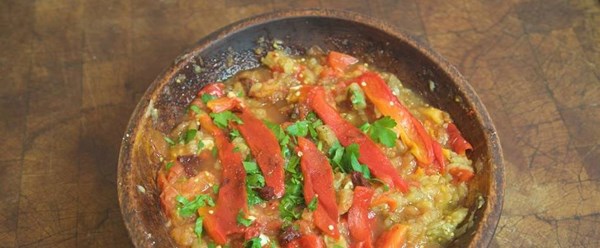 Azerbaijani eggplant salad [Joan Nathan]