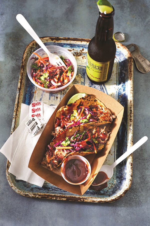 B-Daddy's pulled pork tacos