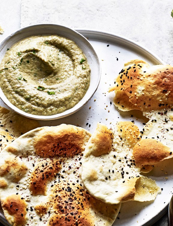 Baba ganoush with lavash