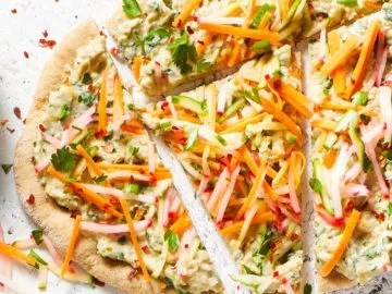 Baba ghanoush flatbreads