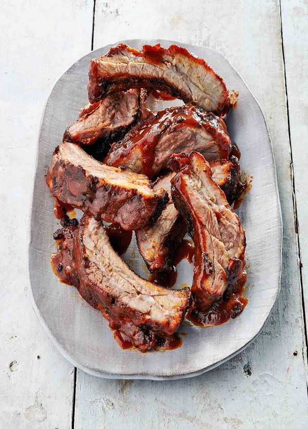 Baby back ribs with cola barbecue sauce