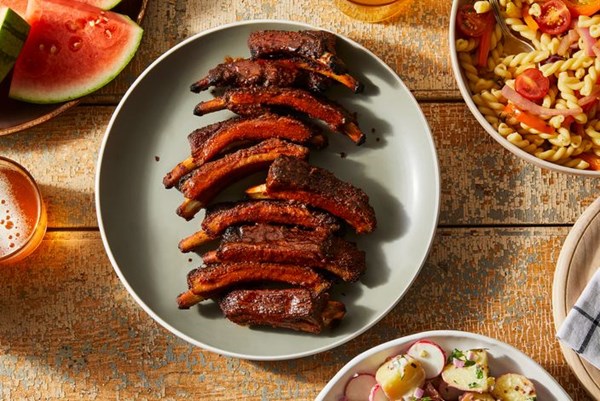  Baby back ribs with dry rub 
