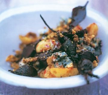 Baby beet, potato and blue cheese salad