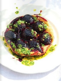 Baby beet tarte Tatin