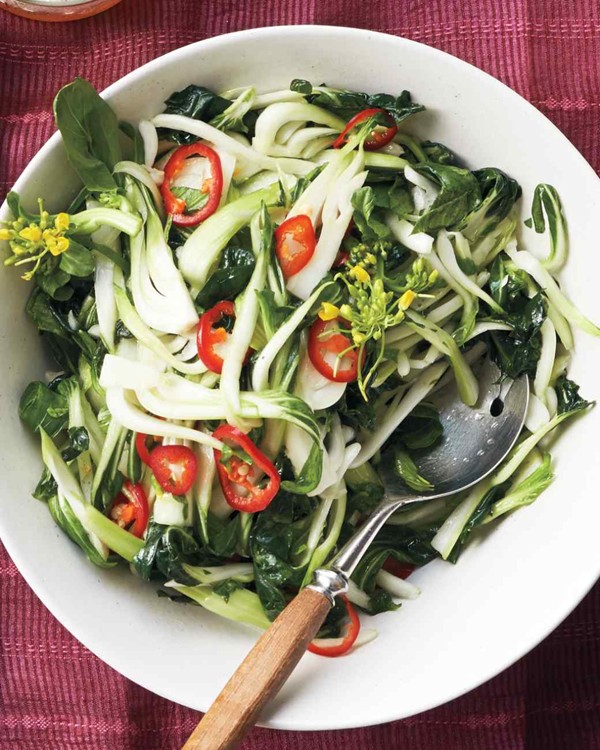 Baby bok choy slaw
