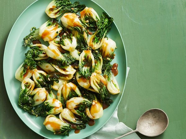 Baby bok choy with oyster sauce