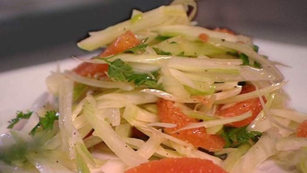 Baby fennel and blood orange salad