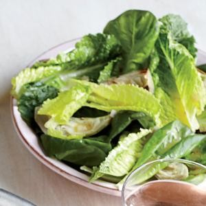 Baby greens and artichoke salad