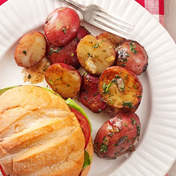 Backyard red potato salad