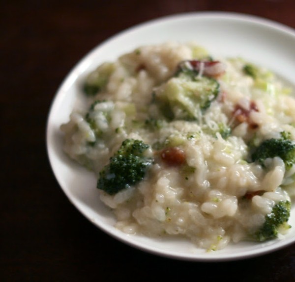 Bacon & broccoli risotto