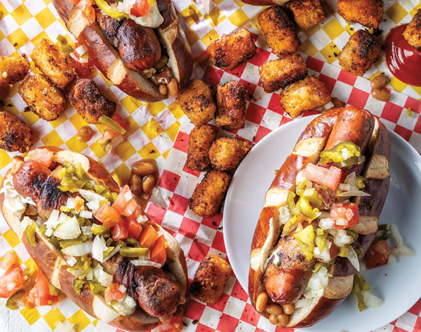 Bacon-and-bean dogs