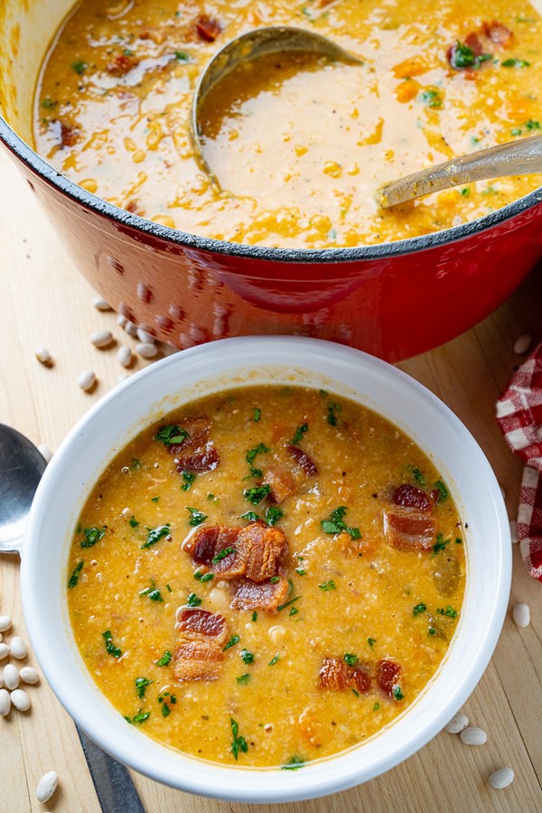 Bacon and bean soup