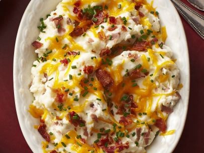 Bacon-and-cheese smashed potatoes