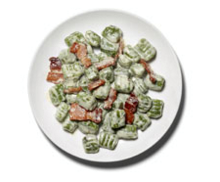 Bacon and cream sauce