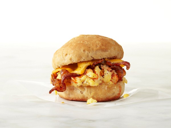 Bacon and egg biscuit