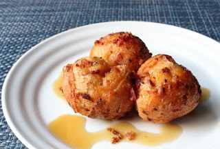 Bacon and egg doughnuts