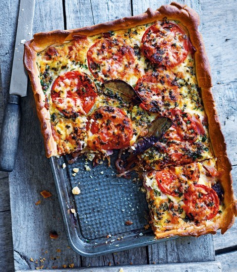 Bacon and egg pie