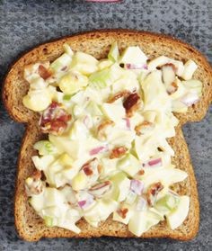 Bacon and egg salad sandwiches