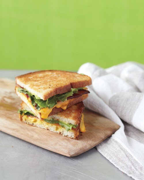 Bacon-and-escarole grilled cheese