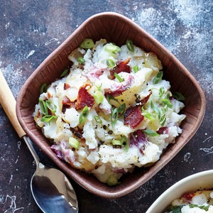 Bacon and onion mashed potatoes
