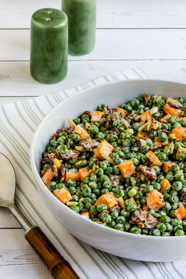 Bacon and pea salad
