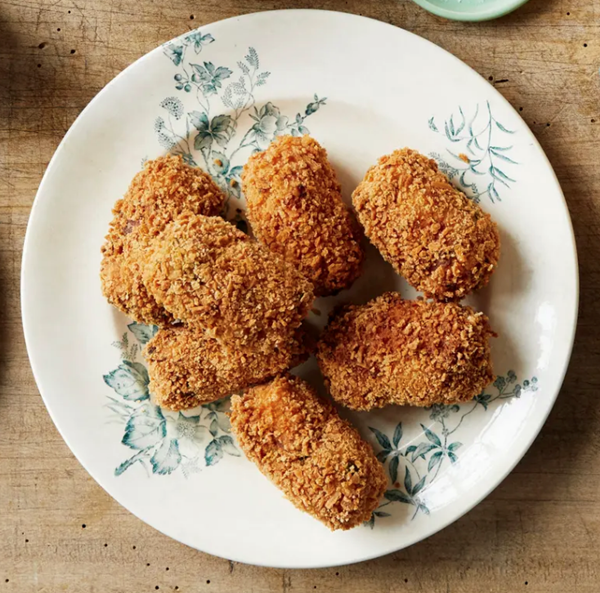 Bacon and pickled cabbage croquettes