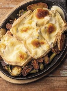 Bacon and potato raclette