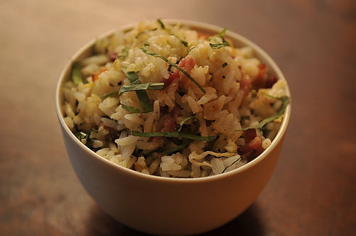 Bacon and shiso fried rice