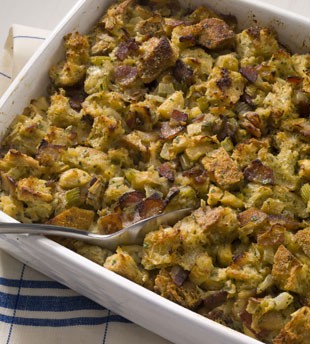 Bacon, apple, and fennel stuffing