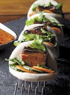 Bacon bao buns