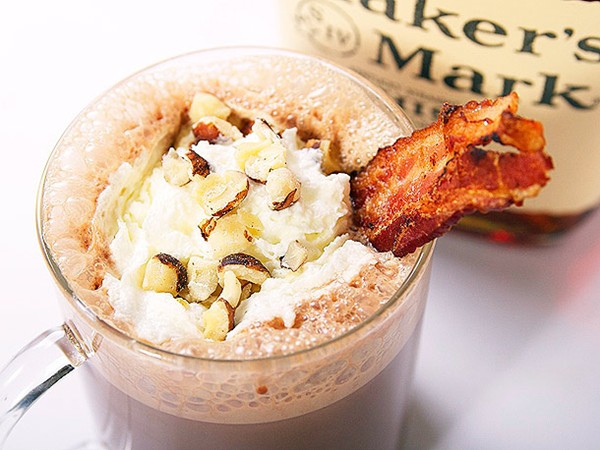 Bacon, bourbon, and hazelnut hot chocolate