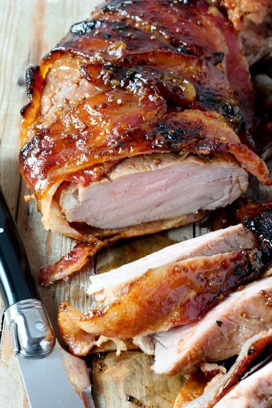 Bacon-brown sugar pork tenderloin