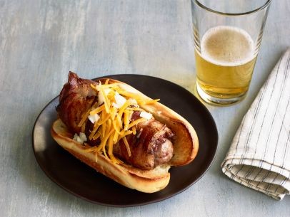 Bacon burger dogs
