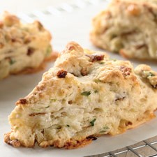 Bacon-cheddar-chive scones