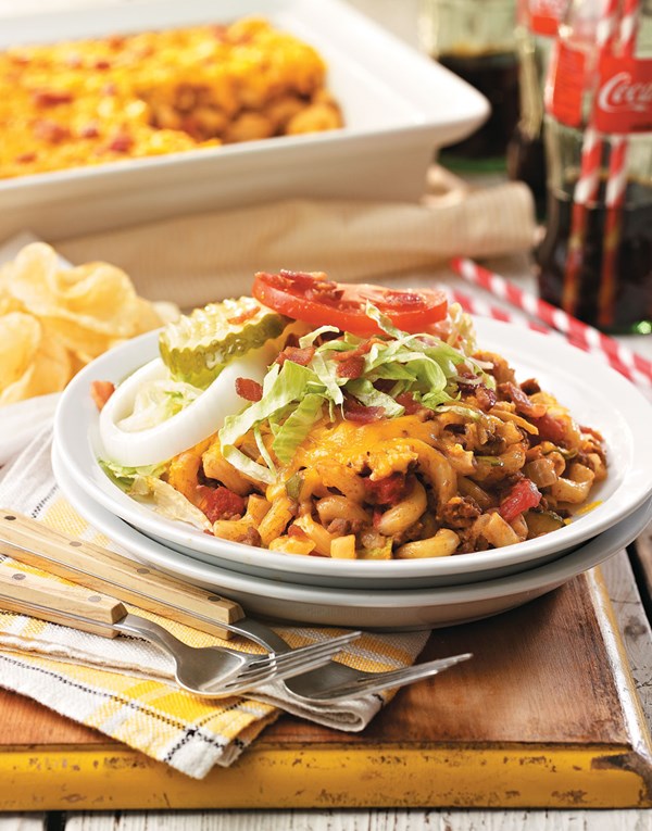 Bacon cheeseburger casserole