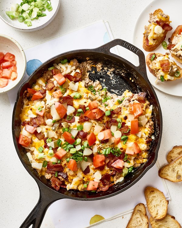 Bacon cheeseburger dip