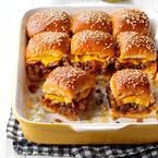 Bacon cheeseburger slider bake