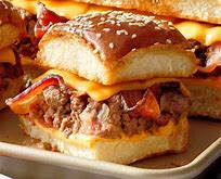 Bacon cheeseburger slider bake