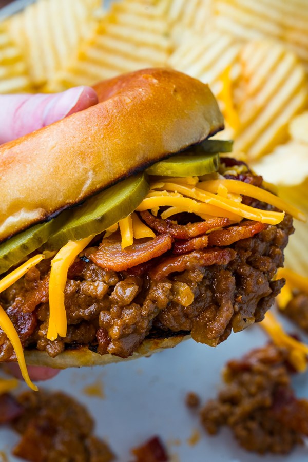 Bacon cheeseburger sloppy Joes